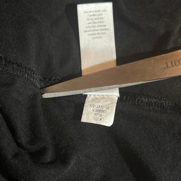 Athleta Santorini Dress Womens Medium Black Solid High Neck Sleeveless Fit Flare - Picture 9 of 11